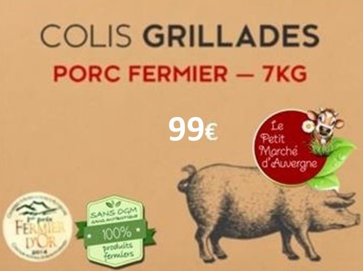 Colis BBQ Fermier 7kg