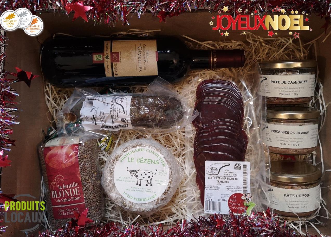 Box Gourmande de Noël 100% locale - Le Petit Marché d'Auvergne