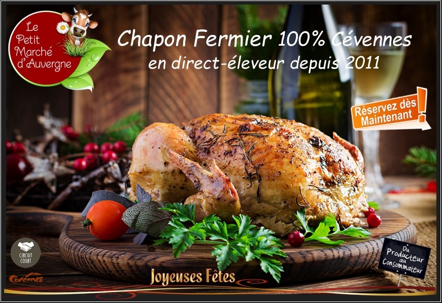 Véritable Chapon Fermier des Cévennes