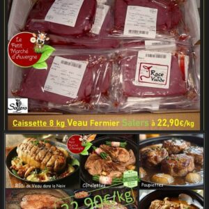 Colis de Veau Fermier Broutard Race Salers (disponibles les 9 et 10 Octobre 2026)