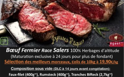 Du Bœuf Fermier Race Salers bientôt dans vos Assiettes…Hummm!!!