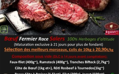 Du Bœuf Fermier Race Salers (direct-éleveurs du Cantal) dans vos Assiettes en Mai…Hummm !!!