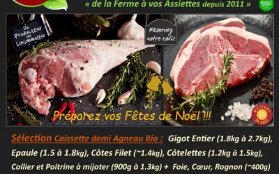 De l’Agneau Fermier Broutard de retour des Estives Lozériennes en Novembre…Hummm !!!