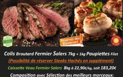 Du Veau Fermier Salers de retour des Estives en Octobre…Hummm !!!