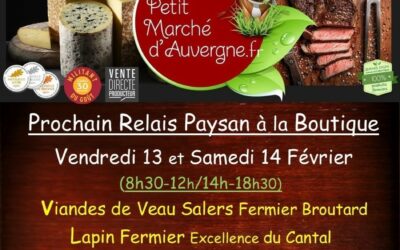 Prochaines Ventes Boutique Paysanne les 13 et 14 Février…