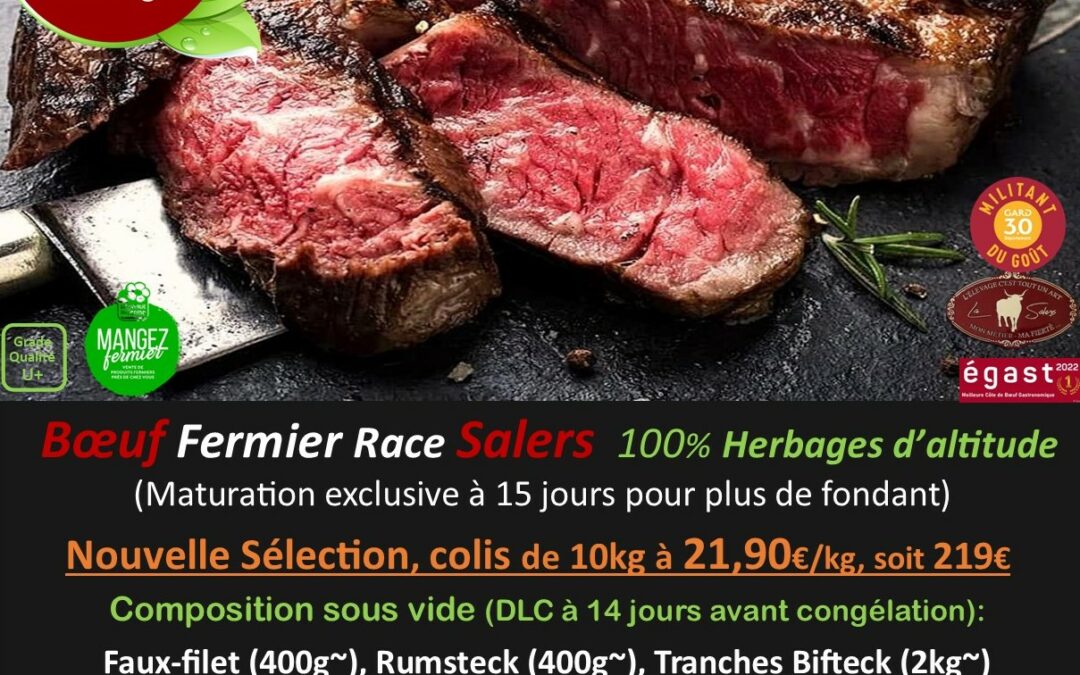 Du Bœuf Fermier Salers de Printemps dans vos Assiettes en Mai…Hummm!!!