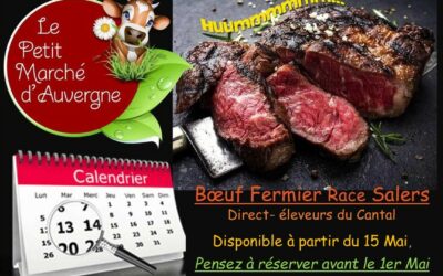 Du Bœuf Fermier Salers de Printemps dans vos Assiettes en Mai…Hummm!!!