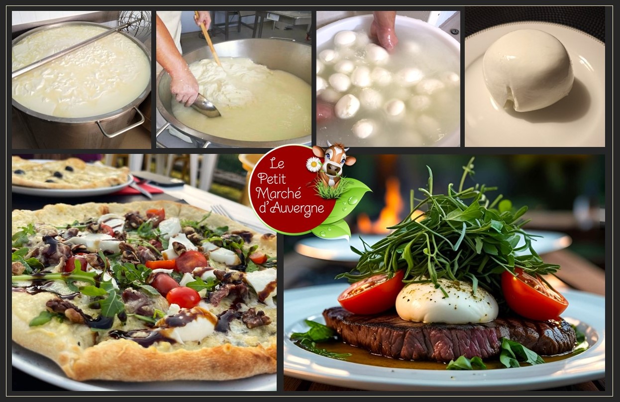 Mozzarella Lait cru Fermier de Bufflone du Cantal – Image 2